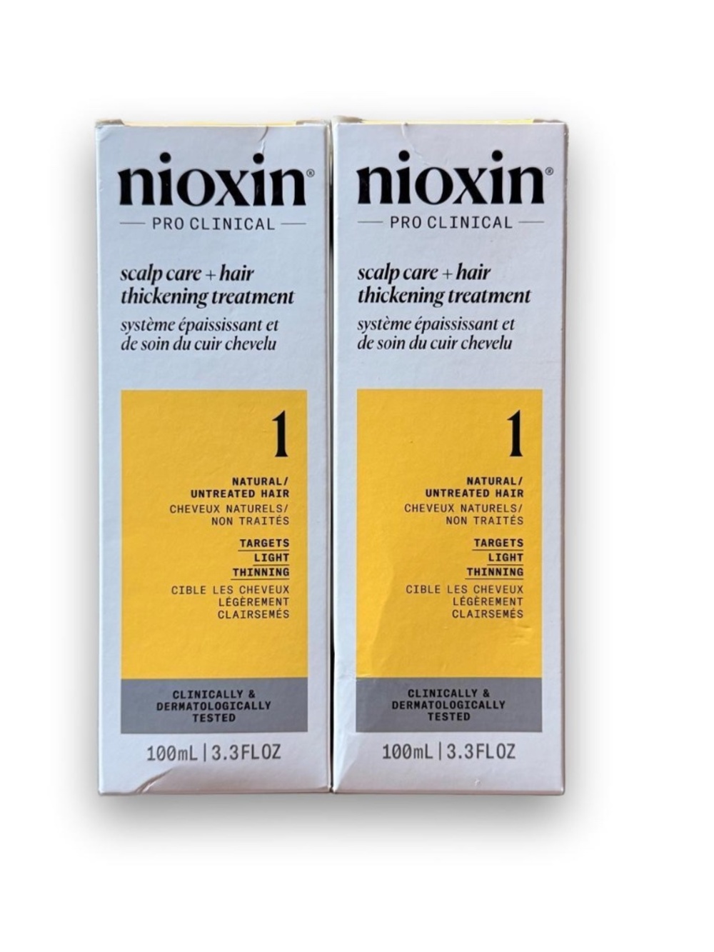Nioxin Pro Clinical Scalp Care + Hair Thickening Treatment System 1, 100mL (2-